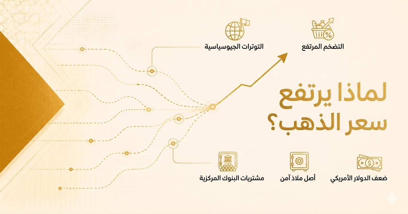 لماذا يرتفع سعر الذهب